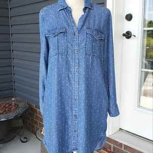 Philosophy Women's Chambray Shirt Dress Size Small